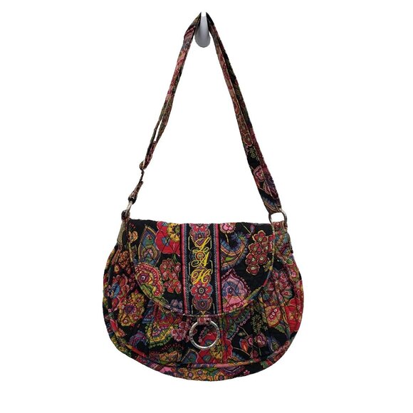 Vera Bradley Boho‎ Floral Quilted Crossbody Bag Colorful Indie Y2K Cottagecore - Picture 3 of 15